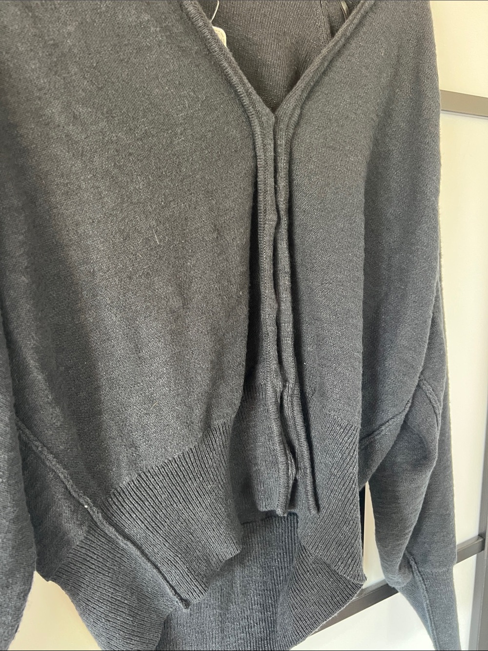 Free People 	
Kait Cardi - small Black Women's V-Neck Cardigan Sweater - Picture 6 of 7